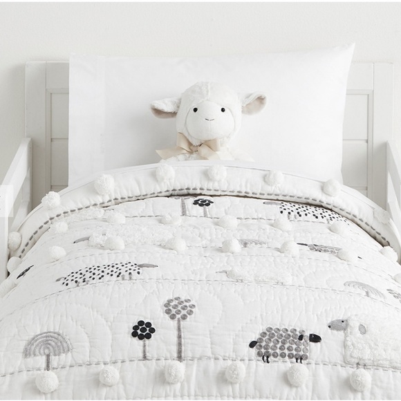Pottery Barn Other - POTTERY BARN BABY TODDLER SHELBY SHEEP QUILT NWT